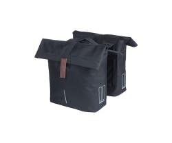 Pakethållarväska Basil City MIK Double Bag 28-32L Svart